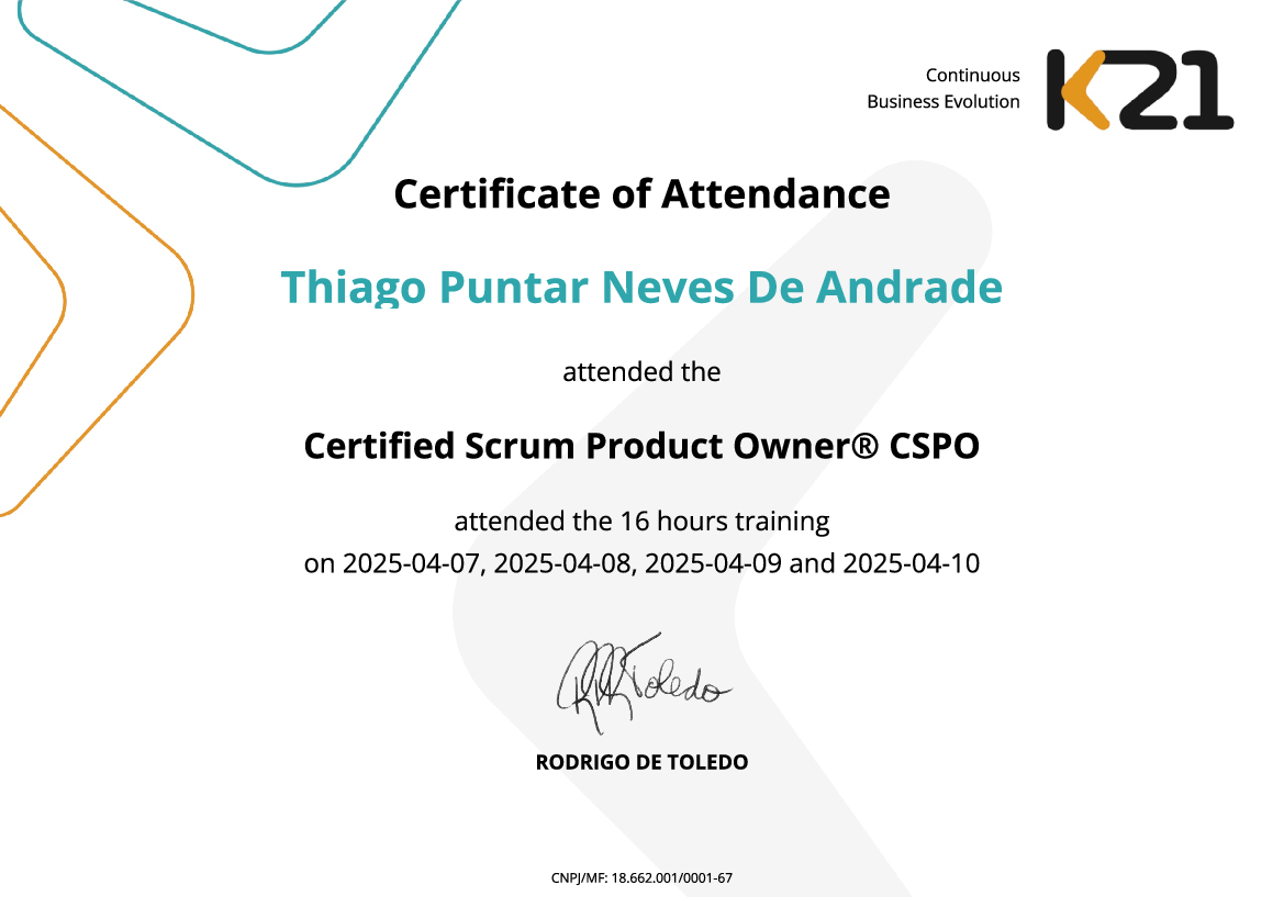 Certificado K21